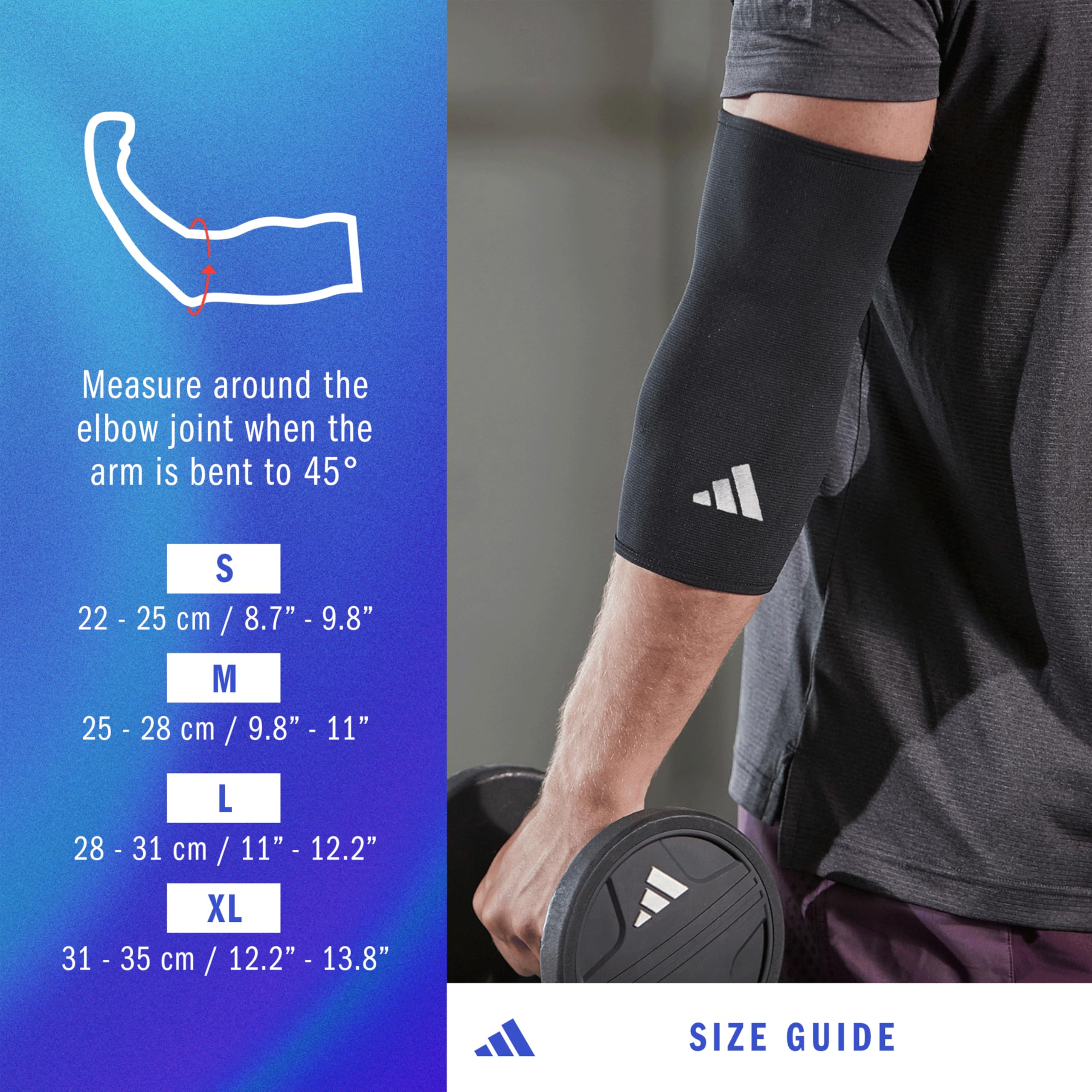 Adidas Elbow Support - Compression Sleeve for Tendonitis, Ideal